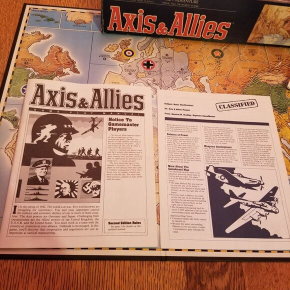 WB Axis Allies Board Game 1987 World War 2 COMPLETE Strategy Gift - Picture 14 of 15
